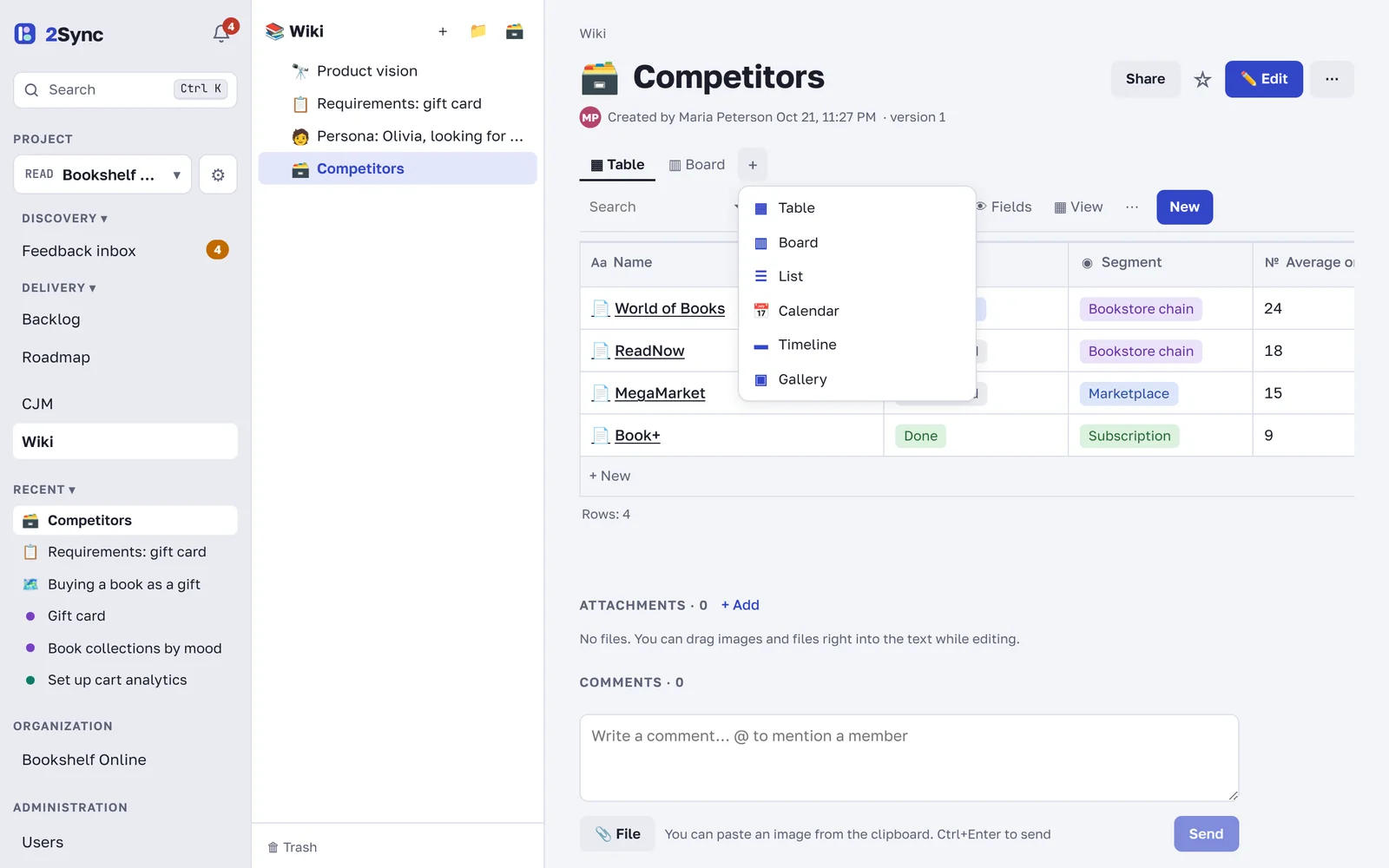 Adding a database view